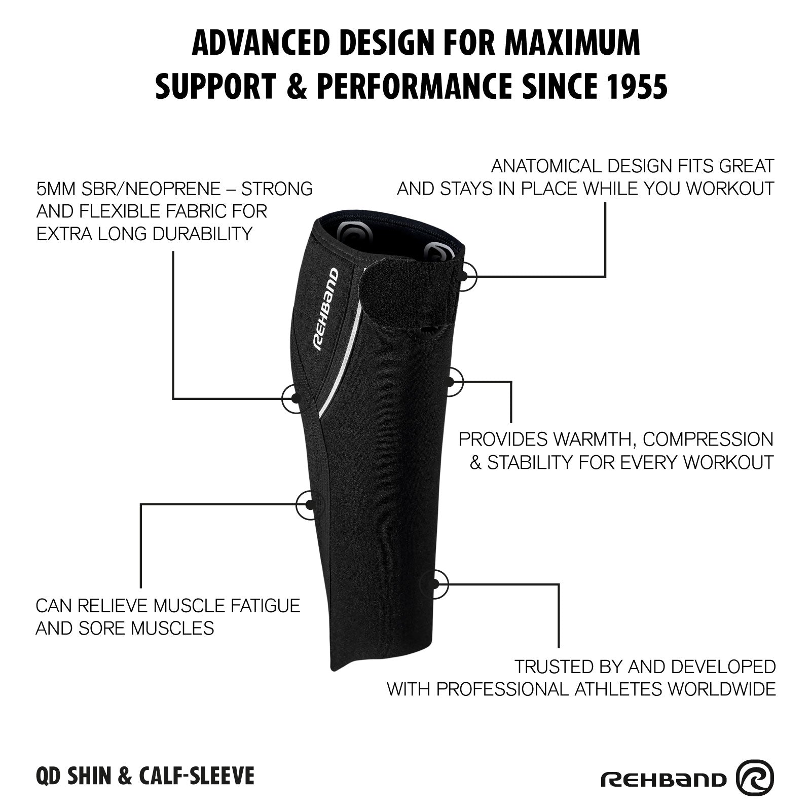 QD Adjustable Shin & Calf Support